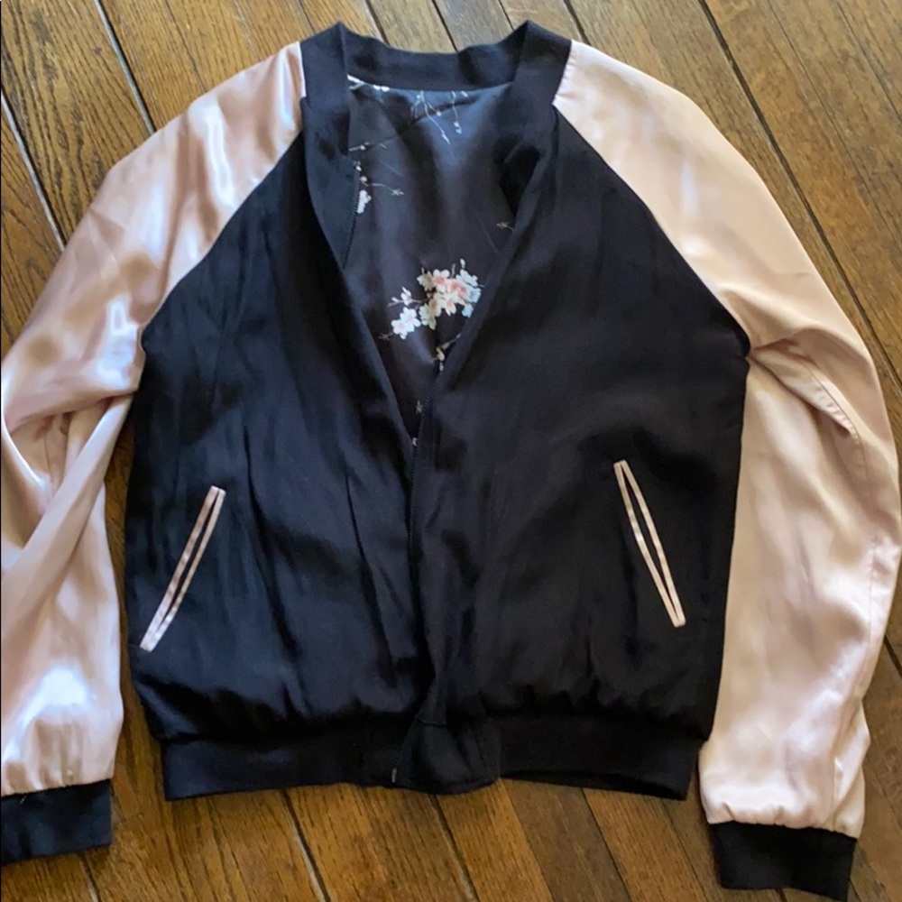 Double sided silk jacket